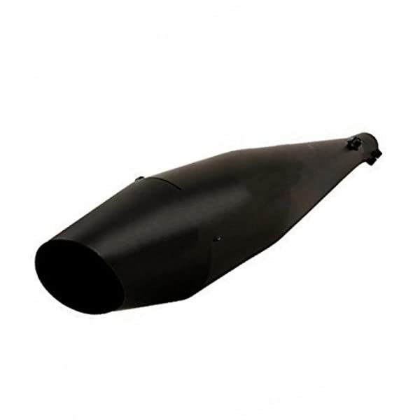 Dhe Best SIL68 Bike Dolphin Silencer Glass wool/Filter Full Black