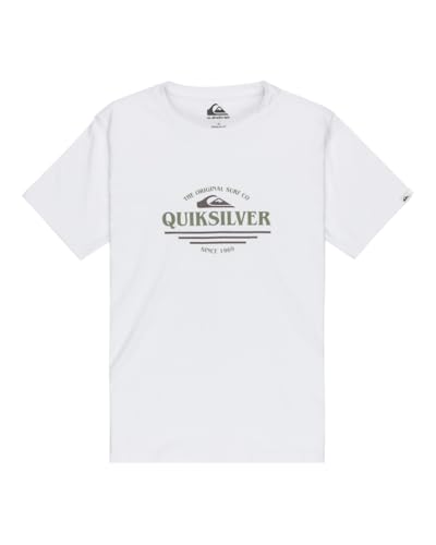 Quiksilver Camiseta de Manga Corta EV Type Line SS Niño Blanco 12, Blanco, 12 años