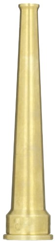 Image of Dixon Valve & Coupling BN6 Brass Fire Equipment, Plain Hose Nozzle, 3 /4 inch GHT, 6 inch Length, 1 /4 inch Orifice