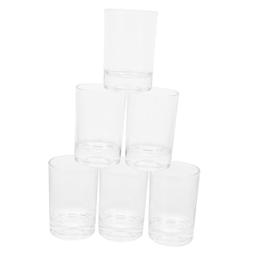 OFFSCH Drinking Glasses 6pcs Glass Cup Water Milk Cup Wine Beer Cocktails Container for Iced Tea Coffee