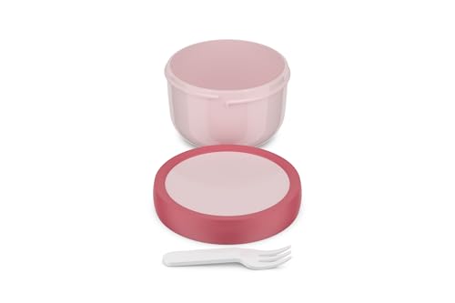 Mepal - Fruitbox Campus - Snack Box for Kids - Dishwasher and Microwave Safe - BPA-free - 300 ml - Cool pink - Image 2