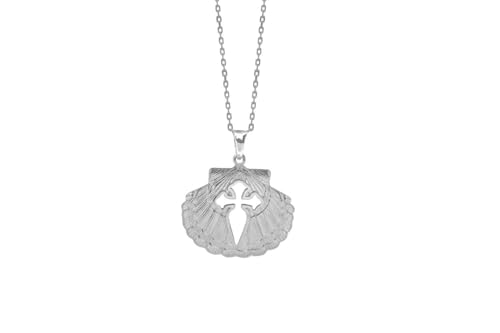 Pendentif Argent Coquillage Saint-Jacques de Compostelle Cadeau Pèlerin