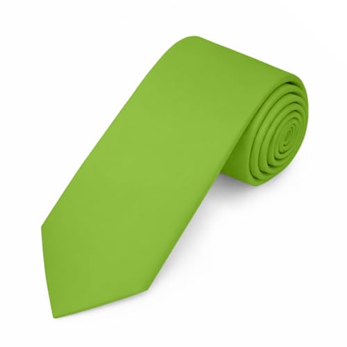 Image of Jacob Alexander Men's Slim Width 2.75 inch Solid Color Tie