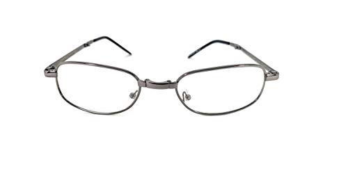 Óculos De Grau Leitura Perto +2.50 Masculino Metal Quadrado
