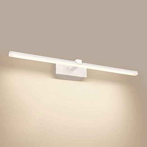Lámpara de espejo de baño LED de 18W y 80cm con luz blanca y cálida para tocador moderno