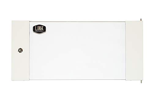 Porte en verre de sécurité LINK 6U avec serrure intégrée pour baie réseau