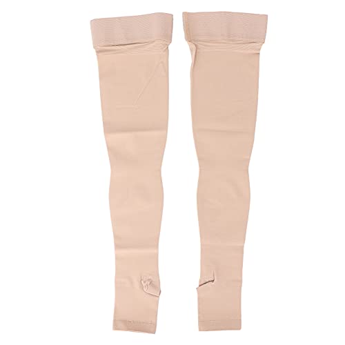 Chaussettes de compression contre les jambes lourdes : modèle respirant à bout ouvert taille S