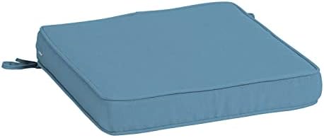 Arden Selections ProFoam Essentials Outdoor Seat Cushion 20 x 20, French Blue Texture