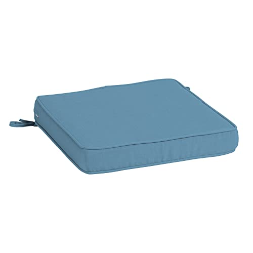 Arden Selections Profoam Essentials Outdoor Seat Cushion 20 X 20, French Blue Texture #TOP12