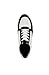 Naturalizer Womens Shay Lace Up Fashion Sneaker White/Black 8.5 W