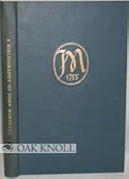 A Bibliography of John Marshall B0007DL98M Book Cover