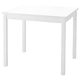 PJ Wood Children's Table for Creative Play, Puzzles and Games, Solid Rubberwood and Fiberboard Construction, Ideal for Ages 0-6 Years, White