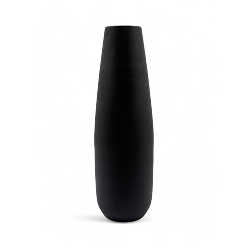 Hosley 16-Inch High Black Vase for Vases Home Decor, Large