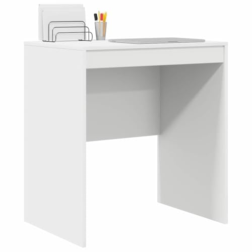 vidaXL Schreibtisch Weiß 70 x 50 x 76 cm, Wohnzimmer, Moderner Schreibtisch Für Zuhause, Kompakt, Langlebiges Schreiben, Minimalist für Studenten, Funktional für Kinder