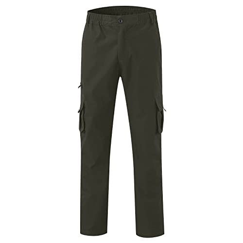 Mens Cargo Pants Multi Pockets Relaxed Fit Stretch Outdoor Work Pants Casual Lightweight Hiking Jogger Sweatpants4