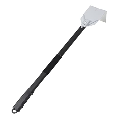 IWOWHERO Heavy Duty BBQ Grill Scraper Non Scratch Aluminum Handle Cleaning Tool Oven Ash Rake for Fireplaces Stoves