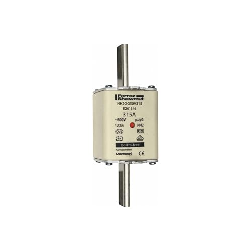 Fusible NH Taille 2 315 A Mersen NH2GG50V315 pour protection de réseau électrique
