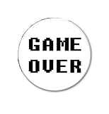 Import Pin Spilla Grande da 7,5 cm Game Over per Addio al Celibato