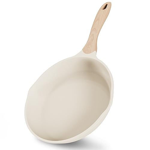 JEETEE Poêle 20 Cm, Poele Induction Avec Revêtement En Granit Suisse, Poêle À Frire Antiadhésive Avec Poignée Résistante À La Chaleur, Convient Pour...