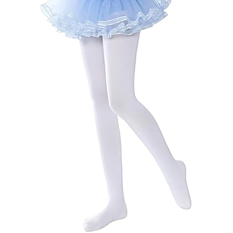 LEG ELEGANT Girls Microfiber Soft Opaque Footed Tights and Stockings Cover