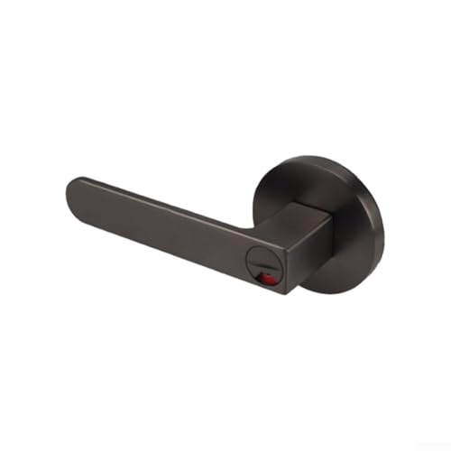 Cerradura de puerta con indicador de ocupación rojo y verde, cerradura de privacidad de baño de aleación de zinc, mango sólido para un funcionamiento suave, se adapta a puertas de 35 a 50 mm de grosor