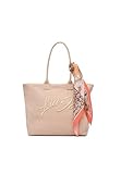 BRAND LIU JO: Borsa shopping da spiaggia firmata Liu Jo, modello VA6191 T546A, in elegante colore beige naturale con logo in rilievo.