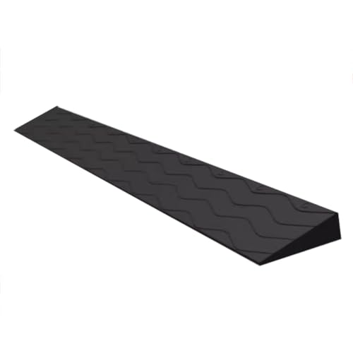 Rampas de umbral for portales,rampas for sillas de ruedas for portales interiores, varios tamaños y alturas/colores for portales baños supermercados entradas de garajes(Black,100*10*3.5cm)
