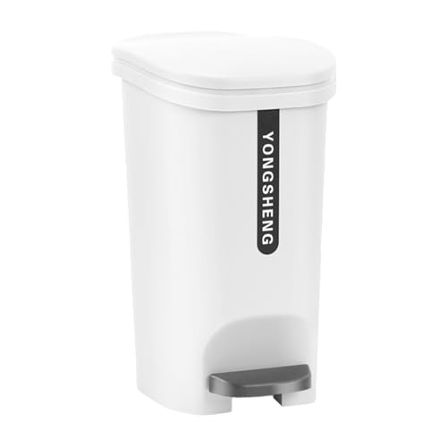 Cubo de basura con tapa para sala de estar con pedal silencioso y diseño de gran capacidad