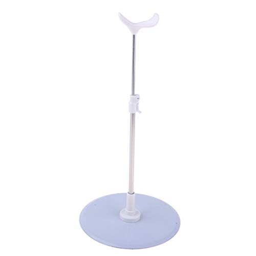 Preisvergleich Produktbild Fenteer Puppenständer, Einstellbar 25-38 cm, Weiß, Puppenzubehör