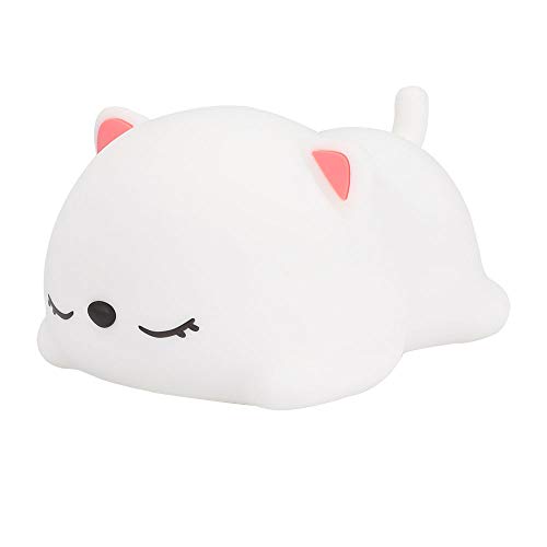 Sxiocta Lindas lámparas de gato de luz nocturna lindas, luz de la noche de la guardería con 4 tipos de modo de luz, luz de control remoto para bebés, regalos, recién nacidos, dormitorio lindo Cover