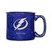 Rico Industries NHL Tampa Bay Lightning Personalized 12oz. Speckle Camper Coffee Mug, Deep Laser Engraved Logo, Ceramic Camping Mug with Royal Blue Body, Speckle Glaze