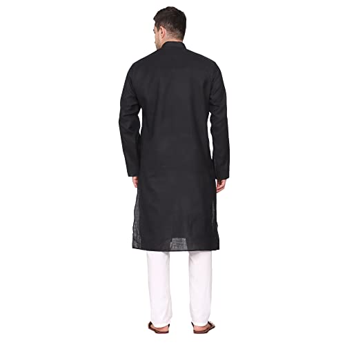 Image of ITOS365 Men Cotton Blend Kurta Pyjama Set Party Fashion Regular Ethinic Wear Indian Dress Gift for Men