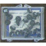 Numbered Map Tacks - Black Pins with White Numbers (4 Boxes of 25: Numbers 101-200)