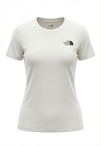 The North Face Women's Evolution Simple Dome SLM Short Sleeve T-Shirt, TNF White, M