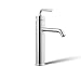 KOHLER K-14404-4A-CP Purist Tall Single Control Lavatory Faucet with Straight Lever Handle, Polished Chrome