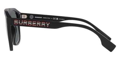 BURBERRY Sunglasses BE 4396 U 346481 Wren Matte Black Dark Grey Pol3