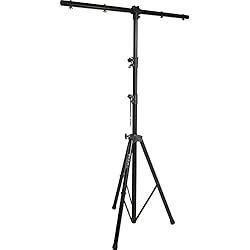 Tripode Para Luces Dj Casero Ibiza - SL002 - Soporte para iluminación de hasta 8 juegos de luces con altura variable de 1,40 a 2,8m - Negro