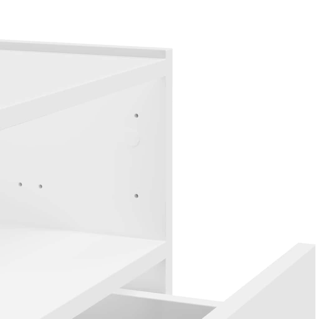 Wand Nachttisch mit Schublade aus Holzwerkstoff, Stilvolles Design für Schlafzimmer und Wohnzimmer, Robuste Stabile Montage an der Wand, Vielseitige Aufbewahrung