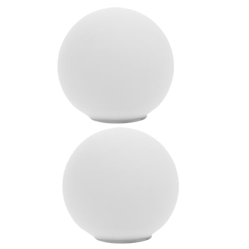 GETAJGHSD Lot De 2 Abat-jours Globe En Verre G9 De Remplacement – ​​abat-jour En Verre Blanc Pour Suspension – Cache Pour Applique Murale