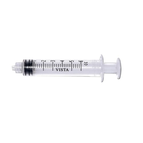 Vista Dental 316030 Luer Lock Syringes 3cc Autoclavable Non-Sterile 100/Pk