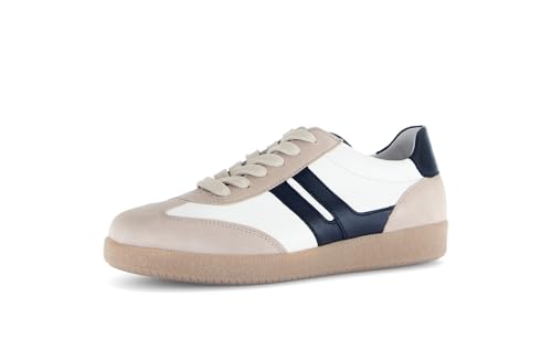 Gabor Damen Low-Top Sneaker, Frauen Halbschuhe,Best Fitting,schnürer,Business,Freizeit,straßenschuhe,Oak/Latte/schwarz,40 EU / 6.5 UK