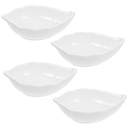 TOPBATHY 4pièces Bols à Sauce Céramique Assiettes De Conservation Pour Moutarde Petits Bols à Trempette Pour Apéritif Et Fruits