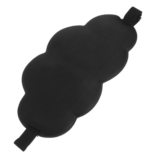 Anneome 昼休みのアイマスク ソフトアイマスク 柔らかいサテンの目隠し アイカバー 女性用のかわいいスリープアイマスク 女性用スリーピングアイマスク アイスシルクの布 Black