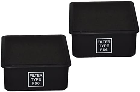Surrgound F66 HEPA Filter and Foam Filter Set Compatible with Dirt Devil UD70010 UD70105 Uprights Vacuum, Part# 304708001 , 2pk