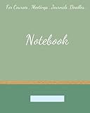 Unique unlined notebook: with Sticky Note-like sections for writing: Ideal for taking notes in college classes, business meetings, training lectures,....