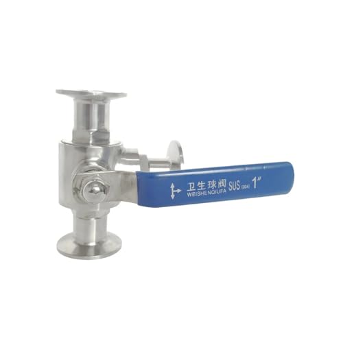 Robinet à bille sanitaire en inox 304 durable pour brassage de bière maison T-Port 25mm