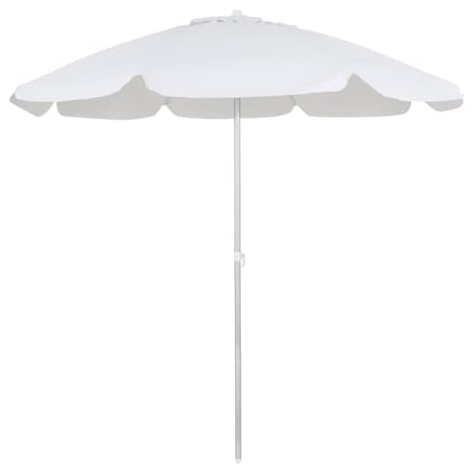 GUARDA-SOL BAGUM VARA DE ALUMÍNIO 1,60 m, BRANCO - BEL FIX