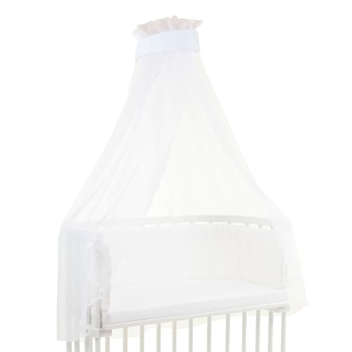 babybay Piqué con Cinta para Hacer gofres de hasta 96 cm de Longitud, Color Blanco