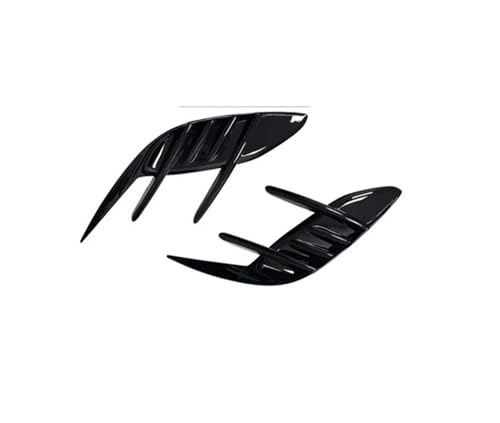 Difusor trasero para KIA Stinger 18-23 con cubiertas canard en acabado negro brillo ABS