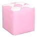 Sofa pufa stołek wodoodporny sztuczny niski stołek salon Niture kwadratowy trwały podnóżek, dostępne kolory, różowy, 29 cm x 29 cm x 30 cm